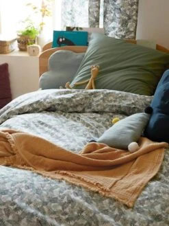 Couverture En Gaze De Coton Bio Caramel - Vertbaudet -Literie Pour Bébé couverture en gaze de coton bio 1