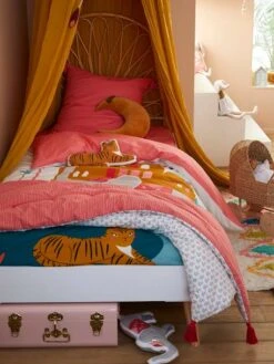 Couvre-lit EDEN INDIA Rose / Multicolore - Vertbaudet -Literie Pour Bébé couvre lit eden india 2