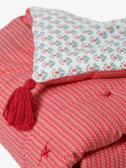 Couvre-lit EDEN INDIA Rose / Multicolore - Vertbaudet -Literie Pour Bébé couvre lit eden india 3