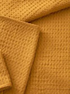 Couvre-lit Nid D'abeille Caramel - Vertbaudet -Literie Pour Bébé couvre lit nid dabeille 2