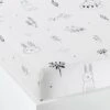 Drap Housse Bébé FORET MAGIQUE Blanc / Noir - Vertbaudet -Literie Pour Bébé drap housse bebe foret magique