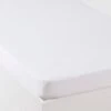Drap-housse Enfant Jersey Extensible Blanc Blanc - Vertbaudet -Literie Pour Bébé drap housse enfant jersey extensible blanc