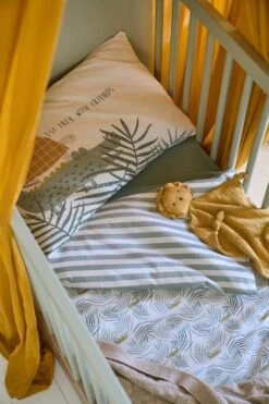 Housse De Couette Bébé TREK Oeko-Tex® Blanc Imprimé - Vertbaudet -Literie Pour Bébé housse de couette bebe trek oeko tex 2
