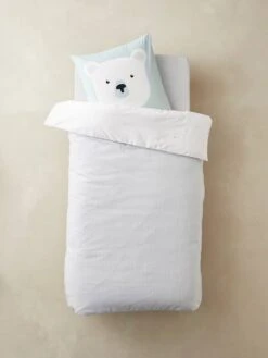 Parure Enfant Housse De Couette + Taie D'oreiller ALPIN Bleu - Vertbaudet -Literie Pour Bébé parure enfant housse de couette taie doreiller alpin 3