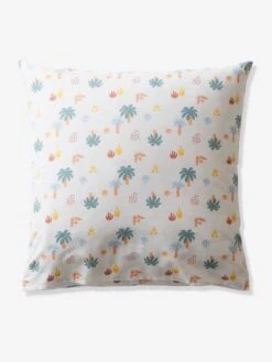 Parure Enfant JURASSIC CAMP Oeko-Tex® Blanc Imprimé - Vertbaudet -Literie Pour Bébé parure enfant jurassic camp oeko tex 4