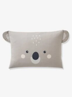 Parure Housse De Couette + Taie D'oreiller BIO* KOALA Gris / écru - Vertbaudet -Literie Pour Bébé parure housse de couette taie doreiller bio koala 3