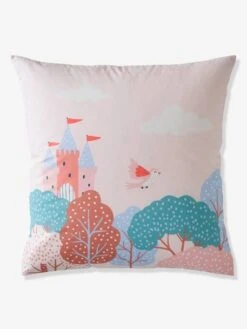 Parure Housse De Couette + Taie D'oreiller Enfant ABC PRINCESSE Mauve - Vertbaudet -Literie Pour Bébé parure housse de couette taie doreiller enfant abc princesse 2