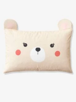 Parure Housse De Couette + Taie D'oreiller Enfant En Coton Bio* NATURE SAUVAGE Bleu - Vertbaudet -Literie Pour Bébé parure housse de couette taie doreiller enfant en coton bio nature sauvage 3