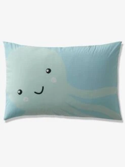 Parure Housse De Couette + Taie D'oreiller Enfant FONDS MARINS Bleu - Vertbaudet -Literie Pour Bébé parure housse de couette taie doreiller enfant fonds marins 2
