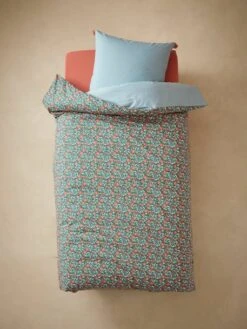 Parure Housse De Couette + Taie D'oreiller Enfant GIPSY ROULOTTE Bleu - Vertbaudet -Literie Pour Bébé parure housse de couette taie doreiller enfant gipsy roulotte 4