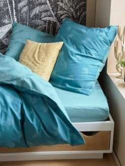 Parure Housse De Couette + Taie D'oreiller Enfant PALMIERS Terracotta - Vertbaudet -Literie Pour Bébé parure housse de couette taie doreiller enfant palmiers 5