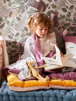 Plaid En Velours VICTORIA Prune - Vertbaudet -Literie Pour Bébé plaid en velours victoria 2