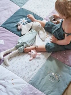 Tapis De Sol Patchwork DOUCE PROVENCE Parme / Multicolore - Vertbaudet -Literie Pour Bébé tapis de sol patchwork douce provence 2