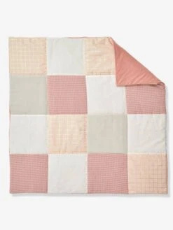 Tapis De Sol Patchwork GIRLY VICHY Rose / Multicolore - Vertbaudet -Literie Pour Bébé tapis de sol patchwork girly vichy 3